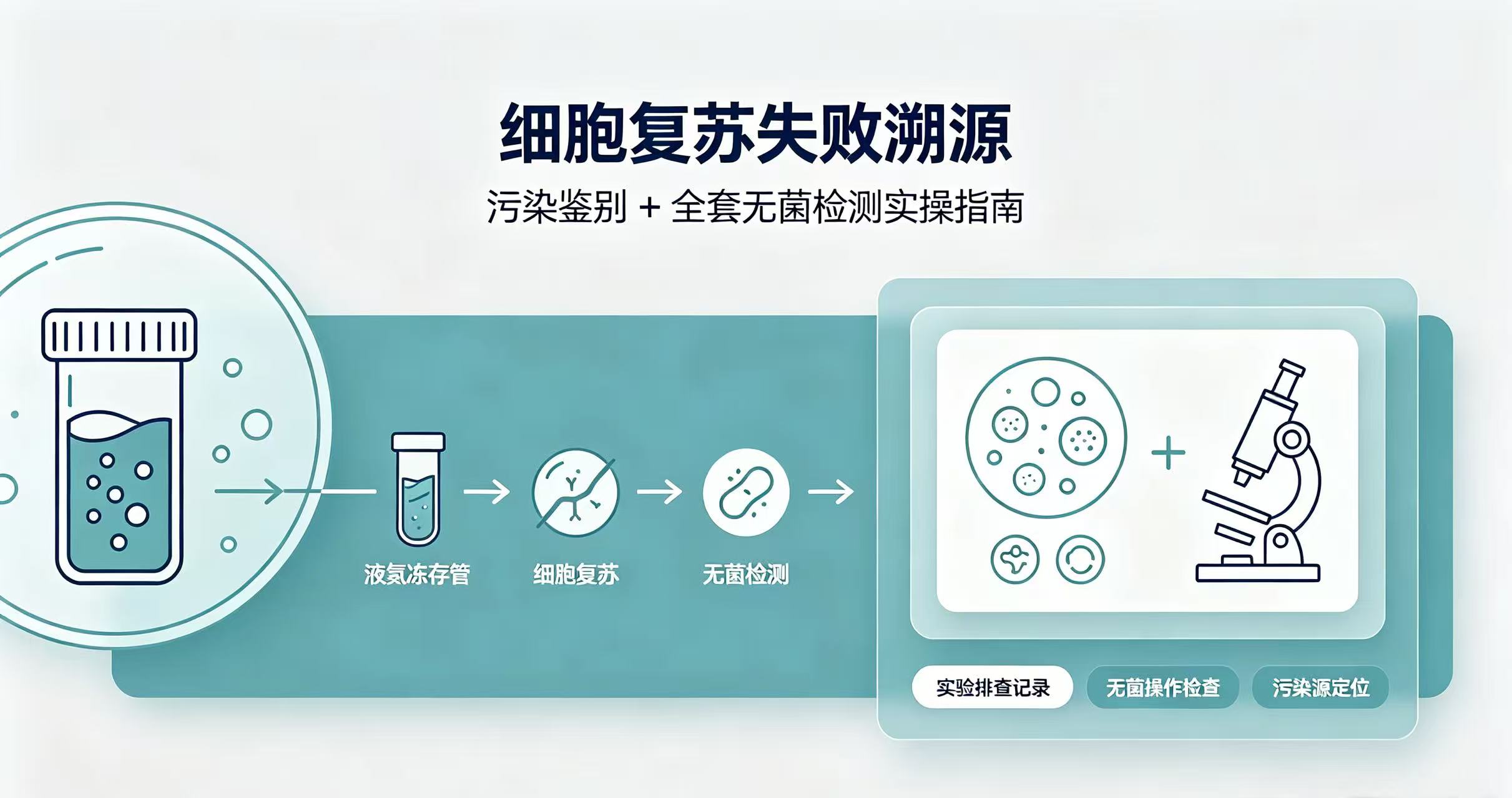 细胞复苏失败溯源:污染鉴别 + 全套无菌检测实操指南